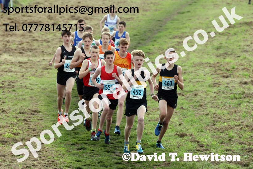Boys under-15s Start Fitness North Eastern Harriers League, Wrekenton, Gateshead. Photo:  David T. Hewitson/Sports for All Pics